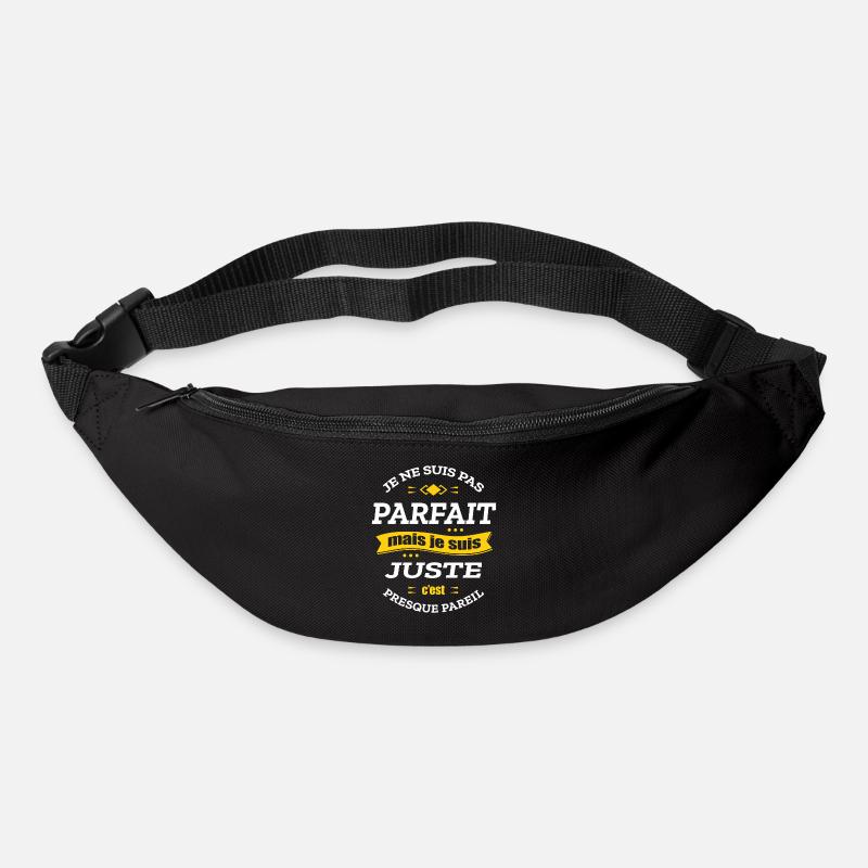 JUSTE PARFAIT - PRENOM JUSTE - Sac banane - noir