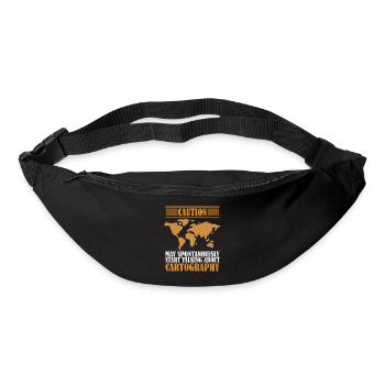 Cartography design - Bum bag - black - Front