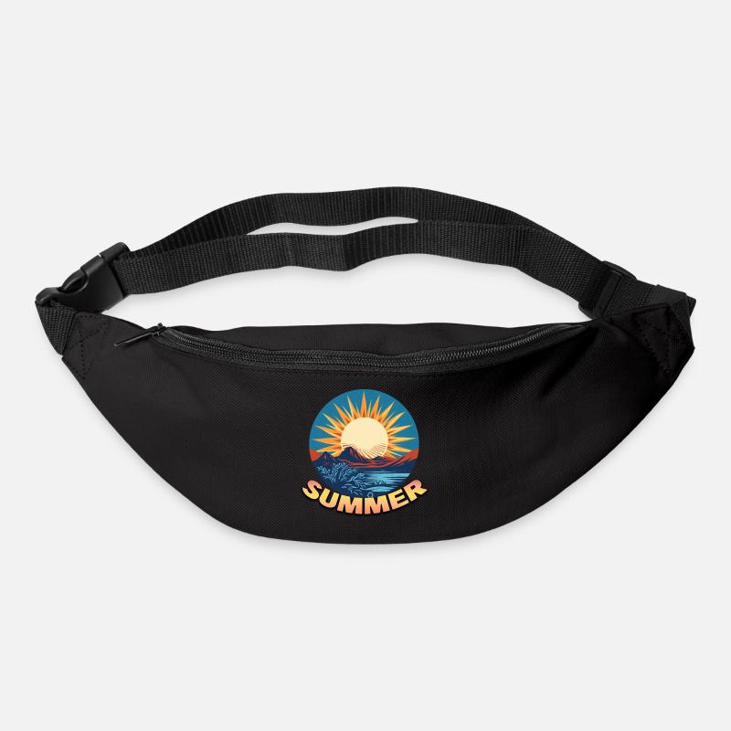 Summer Sunset Logo - Bum bag - black
