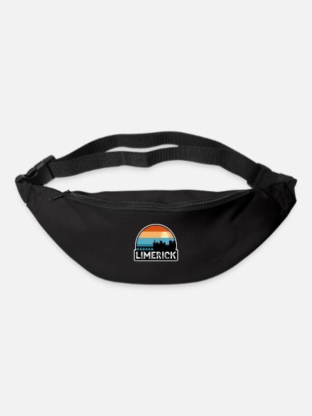 Limerick Irland Flagge Skyline Reisesouvenir - Gürteltasche - Schwarz
