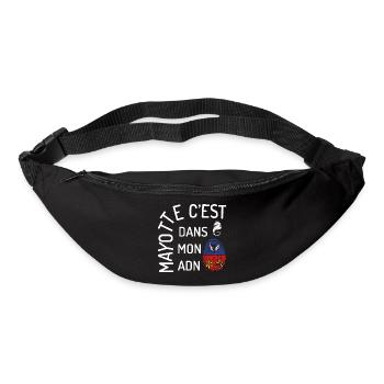 T SHIRT MAYOTTE C'EST DANS MON ADN - Sac banane - noir - Devant