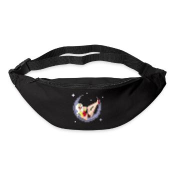 Pixel Pinup: Girl on the Moon - Bum bag - black - Front