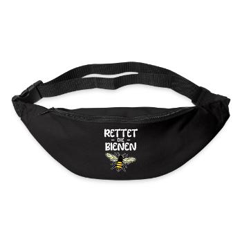 Artenschutz Statement Umwelt Biene Erde Natur - Gürteltasche - Schwarz - Vorne