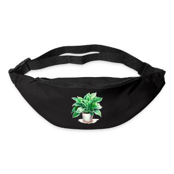 Houseplant watercolors - Bum bag - black - Front