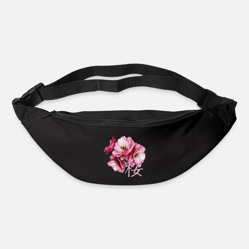 Fleur de cerisier - Sac banane - noir