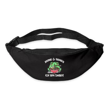 Japan Statement Anime Manga Ramen Zeichentrick - Gürteltasche - Schwarz - Vorne
