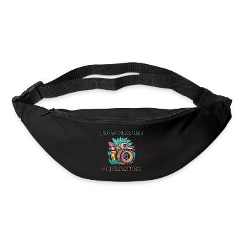 Photographe en vacances - Sac banane - noir - Devant