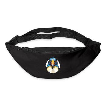 Penguin Colorful Watercolor Animal Illustration - Bum bag - black - Front