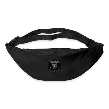 Ziege Ziegenbock gruselig - Gürteltasche - Schwarz - Vorne