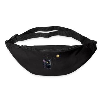 KATZE UND DER MOND - Gürteltasche - Schwarz - Vorne