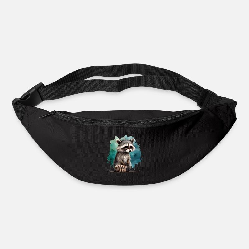 Mignon raton laveur - Sac banane - noir