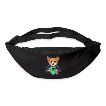 Chien Chiot Animaux de compagnie Cuddly Pets Animaux - Sac banane - noir - Devant