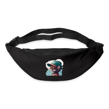 Coole Katze - Gürteltasche - Schwarz - Vorne