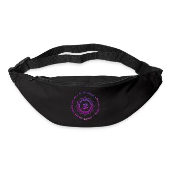 Symbole Bouddhiste om aum - Sac banane - noir - Devant