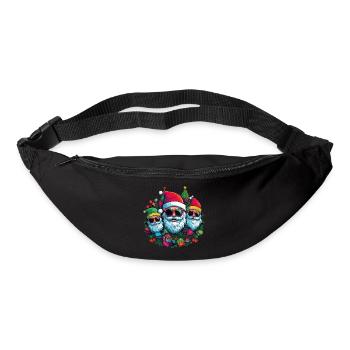 Cool Santas with sunglasses - Bum bag - black - Front