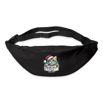Chat de Noël - Miaouss, Noël - Sac banane - noir - Devant