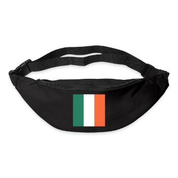 Affichez vos couleurs – Irlande - Sac banane - noir - Devant