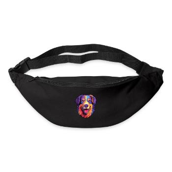 North American Shepherd Dog Breed Cartoon Kawaii I - Bum bag - black - Front