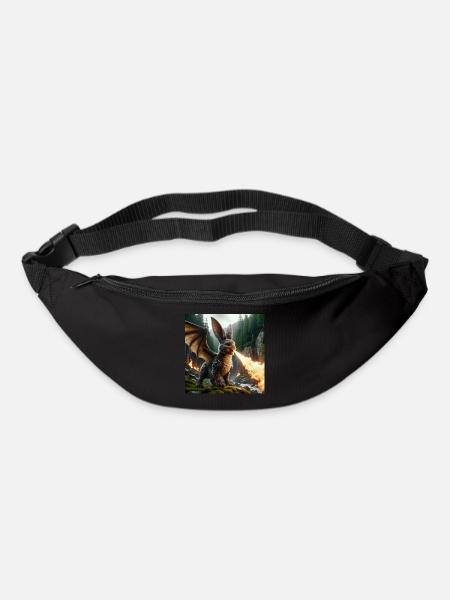 Fire Breathing Bunny Dragon #13 - Bum bag - black