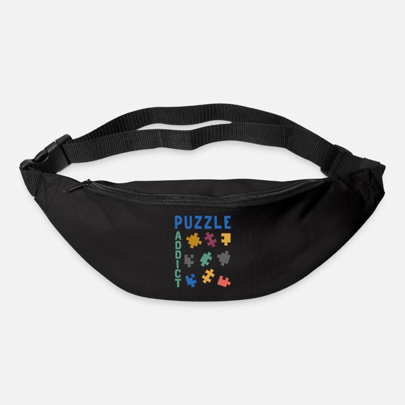 Puzzle addict - Sac banane - noir