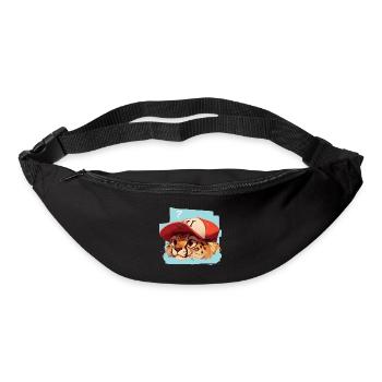 Surprised Cheetah - Bum bag - black - Front