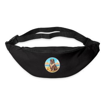 Caucasian Shepherd Dog Breed Cartoon Kawaii Dog - Bum bag - black - Front