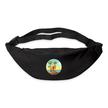 Majestic Tree Hound Dog Breed Cartoon Kawaii Dog - Bum bag - black - Front