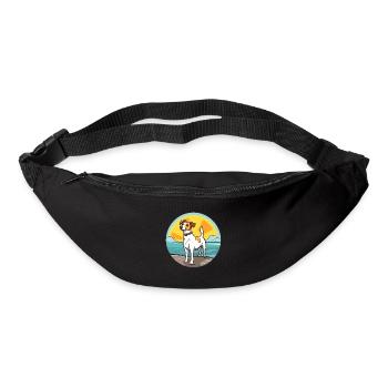 Tenterfield Terrier Hund Rasse Cartoon Kawaii Hund - Gürteltasche - Schwarz - Vorne
