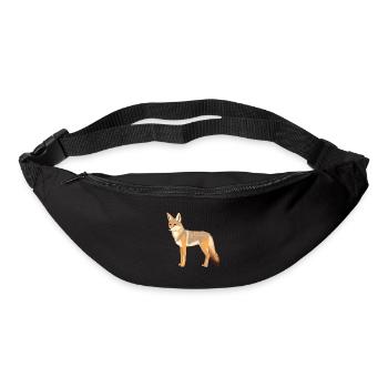 Kojote Buntes Aquarell Cartoon Kawaii Tier - Gürteltasche - Schwarz - Vorne