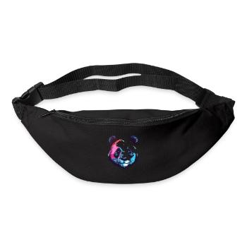 Panda Colorful Watercolor Cartoon Kawaii Animal - Bum bag - black - Front