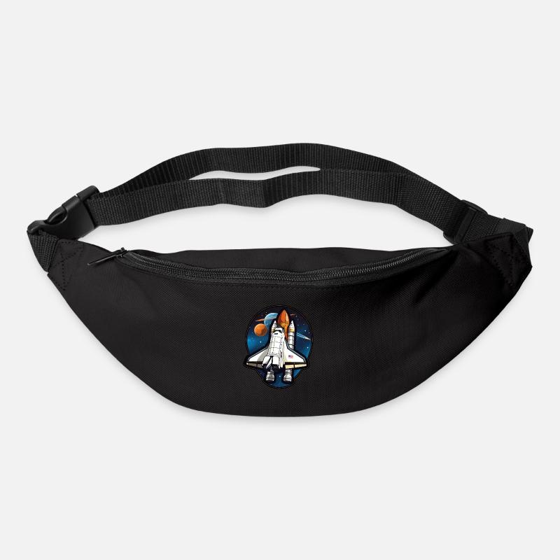 Spaceshuttle Raumfahrt - Gürteltasche - Schwarz
