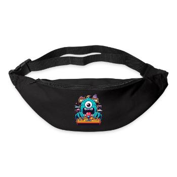 ARCADE SPIELAUTOMAT CASINO JOYSTICK MONSTER CRAZY - Gürteltasche - Schwarz - Vorne