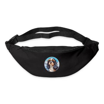 Anglais Jouet Épagneul Chien Race Cartoon Kawaii Eau - Sac banane - noir - Devant