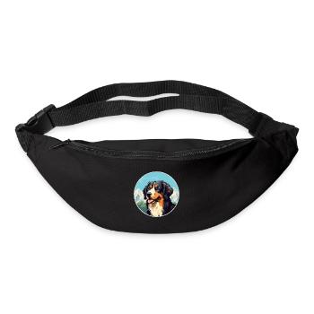 Formose Mountain Dog race Cartoon Kawaii Waterco - Sac banane - noir - Devant