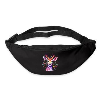 Süsses buntes Reh - Gürteltasche - Schwarz - Vorne