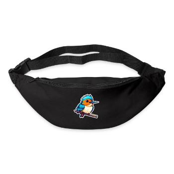 Eisvogel Vogel Zeichnung - Gürteltasche - Schwarz - Vorne