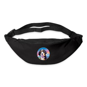 Appenzeller Sennenhund Dog Breed Cartoon Kawaii Wa - Bum bag - black - Front