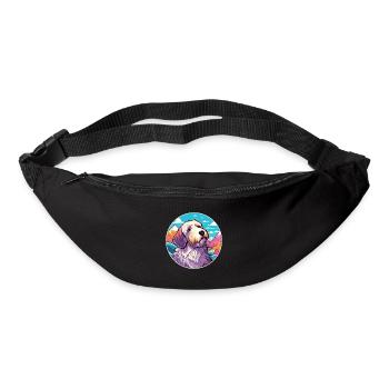 Sealyham Terrier Dog Breed Cartoon Kawaii Watercol - Bum bag - black - Front