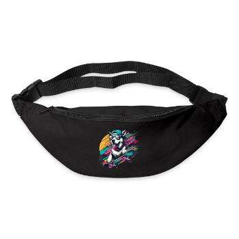 SIBERIAN HUSKY DOG SKATEBOARD SPORT GOGGLES COOL - Bum bag - black - Front