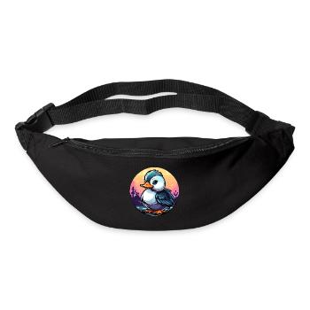 Duck Illustration - Bum bag - black - Front