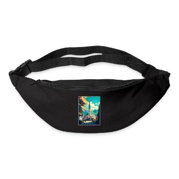 Hallein Austria Vintage Travel Poster WPA Souvenir - Bum bag - black - Front