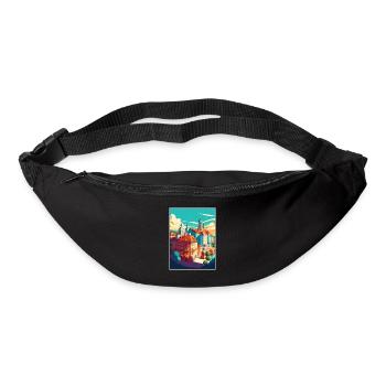 Bratislava Slovakia Vintage Travel Poster Souvenir - Bum bag - black - Front