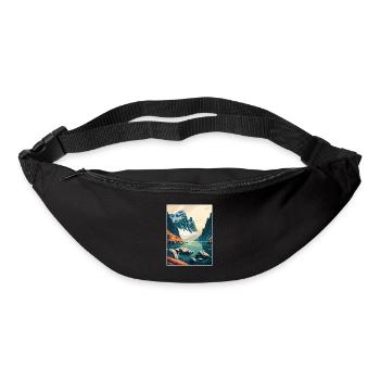 Bodo Norway Norwegian Vestfjorden Travel Poster - Bum bag - black - Front
