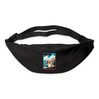 Costa Brava Spanien Vintage Reiseposter Souvenir - Gürteltasche - Schwarz - Vorne