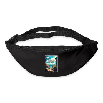 Galicien Spanien Vintage Reiseposter WPA Souvenir - Gürteltasche - Schwarz - Vorne