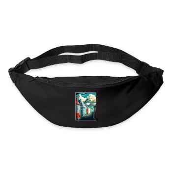 Reykjavik Iceland Vintage Travel Poster Souvenir - Bum bag - black - Front