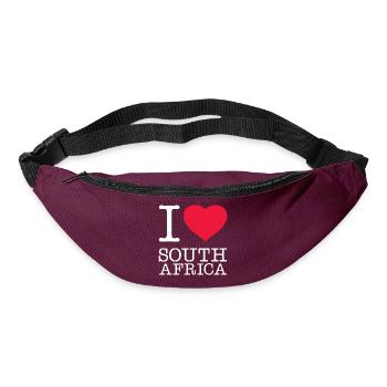 I LOVE SOUTH AFRICA Südafrika - Bum bag - burgundy - Front