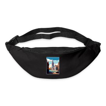 Antwerp Belgium Vintage Travel Poster WPA Souvenir - Bum bag - black - Front