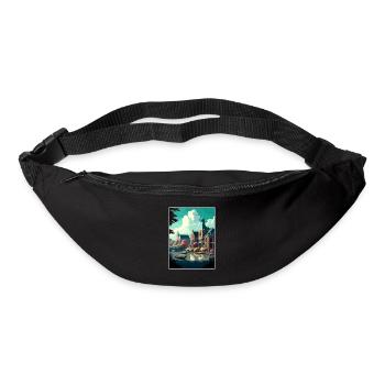 Zwolle Netherlands Vintage Travel Poster Souvenir - Bum bag - black - Front