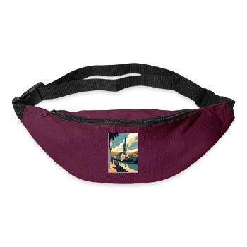 Krems An der Donau Österreich Vintage Reiseposter - Gürteltasche - Burgunderrot - Vorne